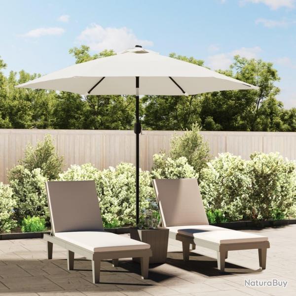 Tissu de remplacement pour parasol d'extrieur Blanc 300 cm alsavelo