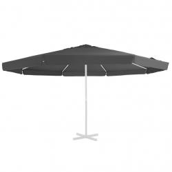 Tissu de remplacement pour parasol d'extérieur Anthracite 500cm alsavelo
