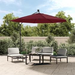 Tissu de remplacement pour parasol déporté bordeaux rouge 300cm alsavelo