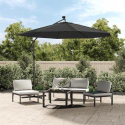 Tissu de remplacement pour parasol déporté Anthracite 350 cm alsavelo
