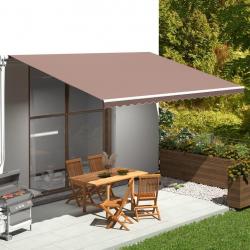 Tissu de remplacement pour auvent Marron 5x3,5 m alsavelo