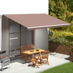 Tissu de remplacement pour auvent Marron 5x3 m alsavelo