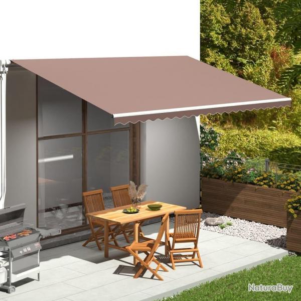 Tissu de remplacement pour auvent Marron 5x3 m alsavelo