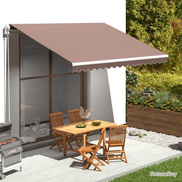 Tissu de remplacement pour auvent Marron 4x3,5 m alsavelo
