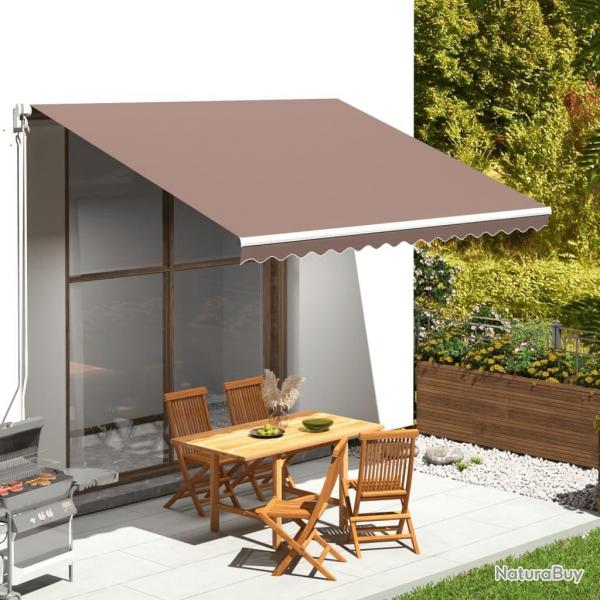 Tissu de remplacement pour auvent Marron 4x3 m alsavelo