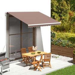 Tissu de remplacement pour auvent Marron 3,5x2,5 m alsavelo