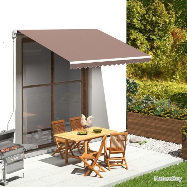 Tissu de remplacement pour auvent Marron 3,5x2,5 m alsavelo