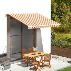 Tissu de remplacement pour auvent Jaune et orange 3,5x2,5 m alsavelo