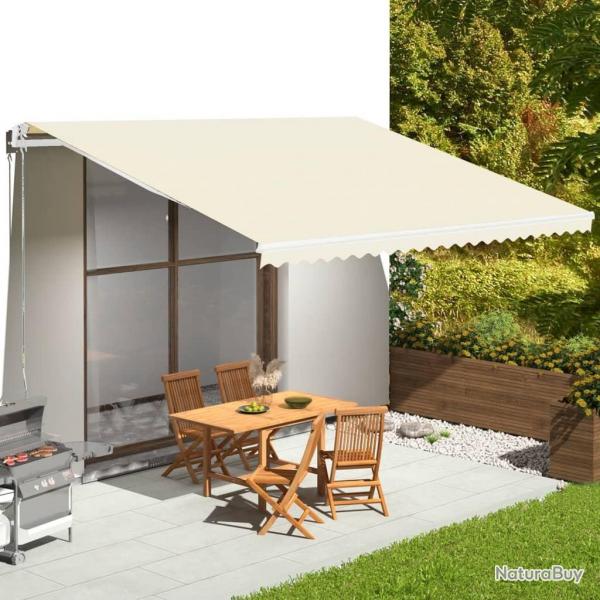 Tissu de remplacement pour auvent Crme 5x3,5 m alsavelo