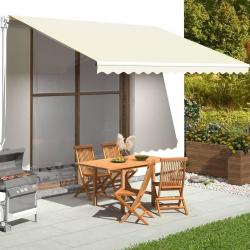 Tissu de remplacement pour auvent Crème 4,5x3,5 m alsavelo