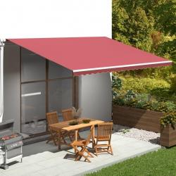 Tissu de remplacement pour auvent Bordeaux rouge 5x3,5 m alsavelo