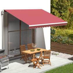 Tissu de remplacement pour auvent Bordeaux rouge 4x3,5 m alsavelo