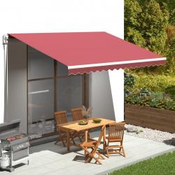 Tissu de remplacement pour auvent Bordeaux rouge 4,5x3,5 m alsavelo