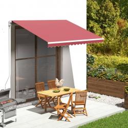 Tissu de remplacement pour auvent Bordeaux rouge 3,5x2,5 m alsavelo