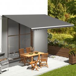 Tissu de remplacement pour auvent Anthracite 5x3,5 m alsavelo