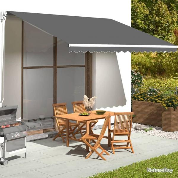 Tissu de remplacement pour auvent Anthracite 4,5x3,5 m alsavelo
