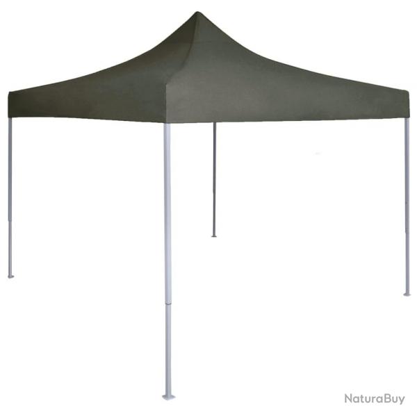 Tente rception pliable professionnelle 2x2 m Acier Anthracite alsavelo