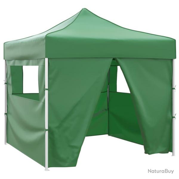 Tente pliable verte 3 x 3 m avec 4 parois alsavelo