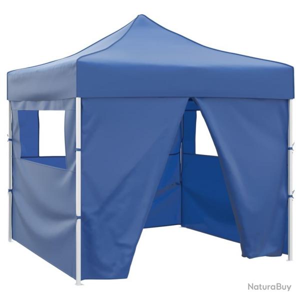 Tente pliable avec 4 parois Bleu 3 x 3 m alsavelo