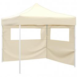 Tente pliable avec 2 parois 3 x 3 m Crème alsavelo