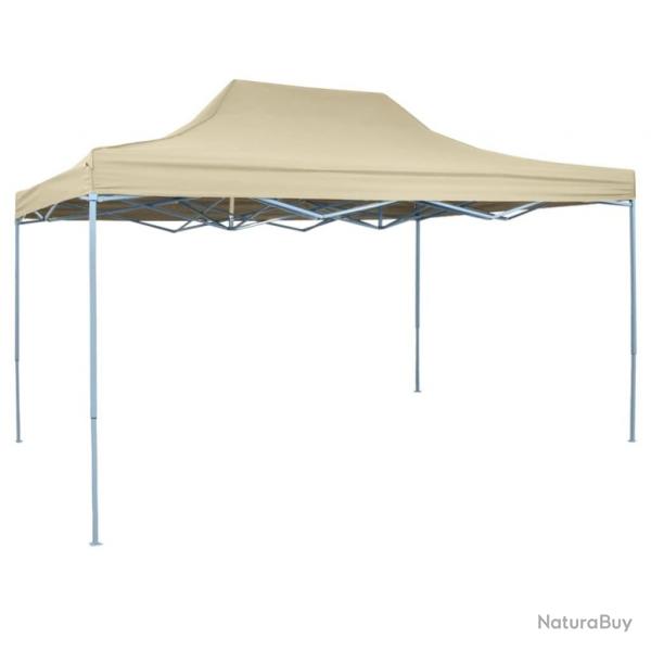 Tente pliable 3 x 4,5 m Blanc crme alsavelo