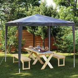 Tente de réception professionnelle 2,5x2,5 m Anthracite 90 g/m² alsavelo