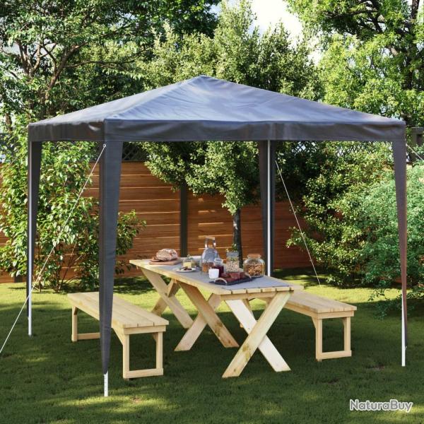 Tente de rception professionnelle 2,5x2,5 m Anthracite 90 g/m alsavelo