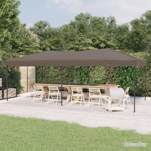 Tente de rception pliable Taupe 3x6 m alsavelo