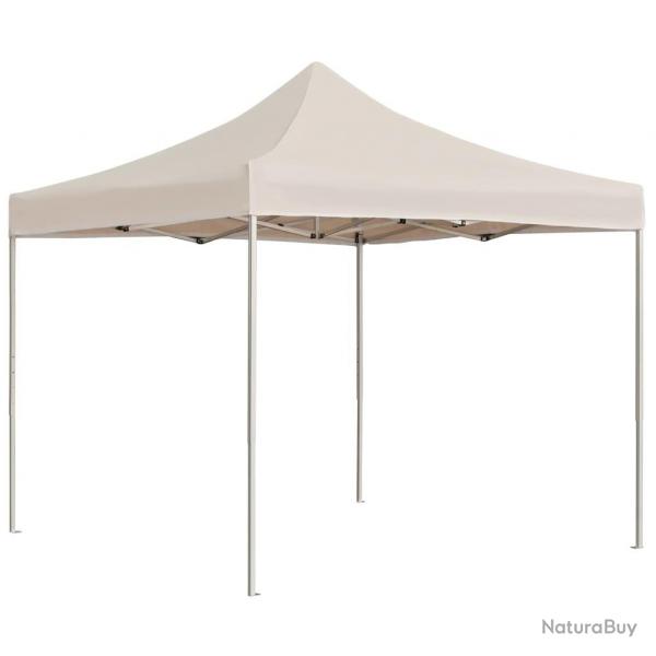 Tente de rception pliable professionnelle Aluminium 3x3m Crme alsavelo