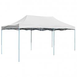 Tente de réception pliable professionnelle 3x6 m Acier Blanc alsavelo