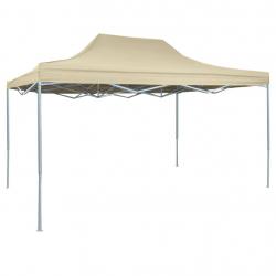 Tente de réception pliable professionnelle 3x4 m Acier Crème alsavelo