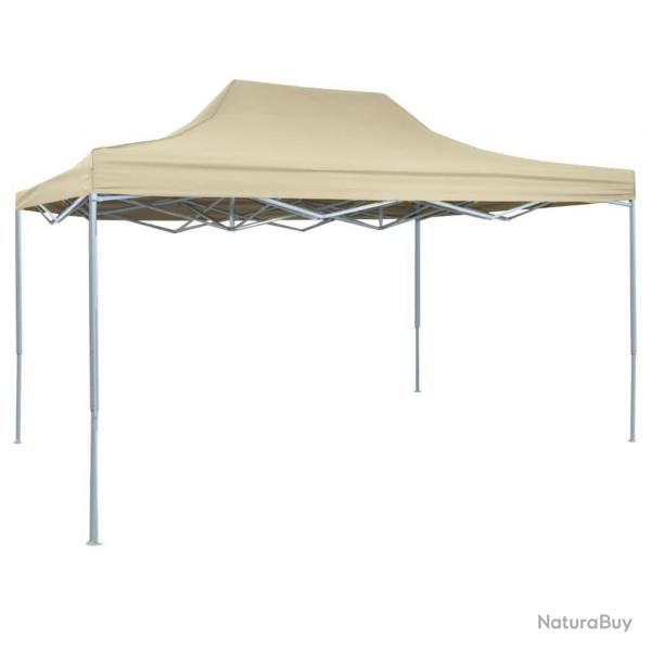Tente de rception pliable professionnelle 3x4 m Acier Crme alsavelo