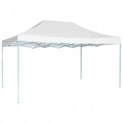 Tente de réception pliable professionnelle 3x4 m Acier Blanc alsavelo