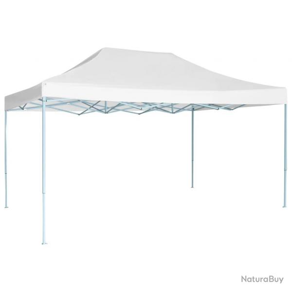 Tente de rception pliable professionnelle 3x4 m Acier Blanc alsavelo