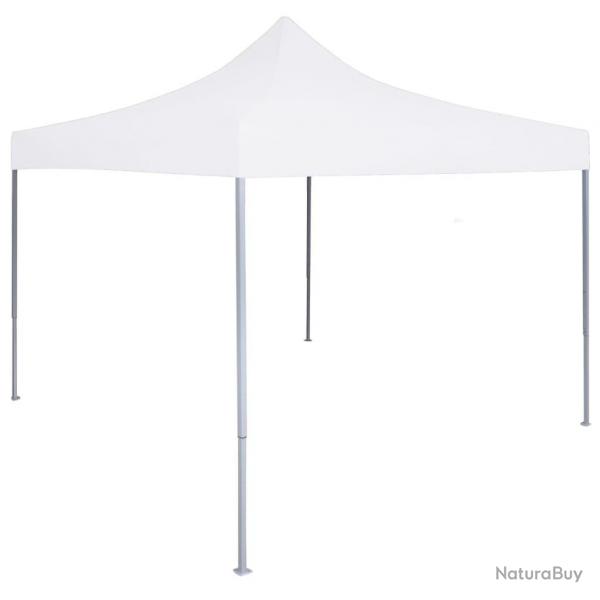 Tente de rception pliable professionnelle 3x3 m Acier Blanc alsavelo