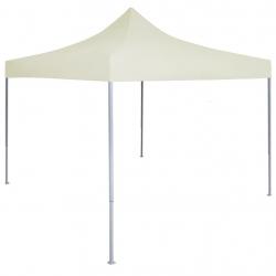 Tente de réception pliable professionnelle 2x2 m Acier Crème alsavelo