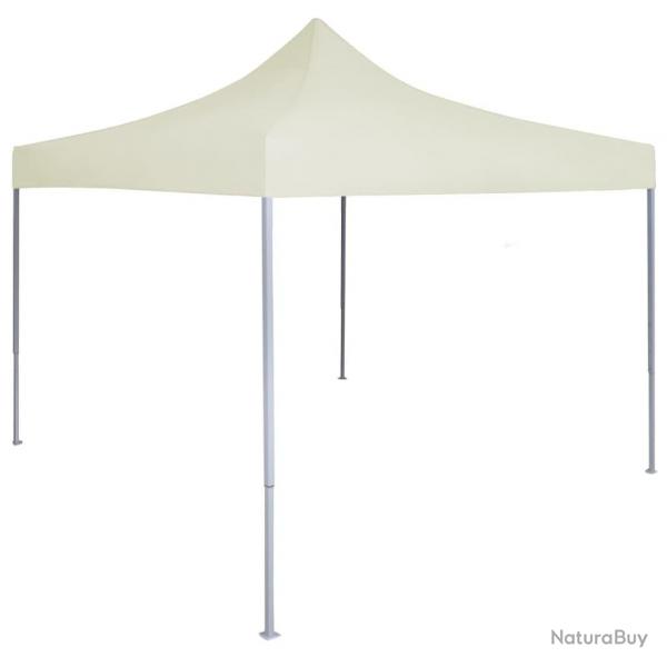 Tente de rception pliable professionnelle 2x2 m Acier Crme alsavelo
