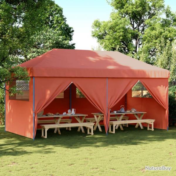 Tente de rception pliable escamotable avec 4 parois latrales alsavelo