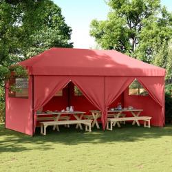 Tente de réception pliable escamotable avec 4 parois latérales alsavelo