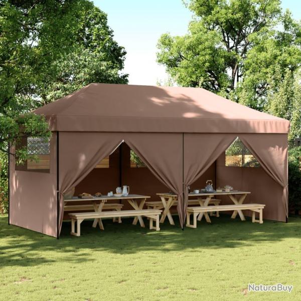 Tente de rception pliable escamotable avec 4 parois latrales alsavelo