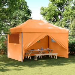 Tente de réception pliable escamotable avec 4 parois latérales alsavelo