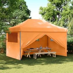 Tente de réception pliable escamotable avec 4 parois latérales alsavelo