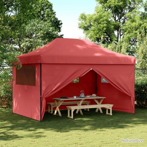 Tente de rception pliable escamotable avec 4 parois latrales alsavelo