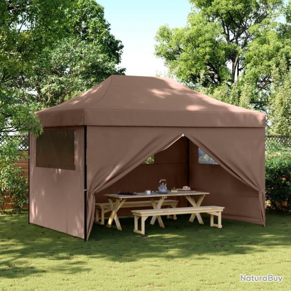 Tente de rception pliable escamotable avec 4 parois latrales alsavelo