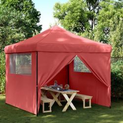 Tente de réception pliable escamotable avec 4 parois latérales alsavelo