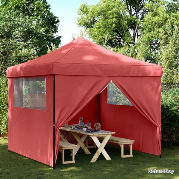 Tente de rception pliable escamotable avec 4 parois latrales alsavelo