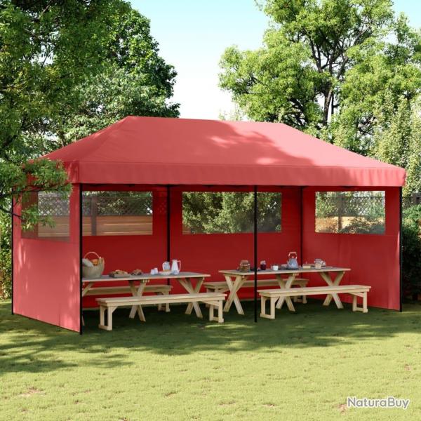 Tente de rception pliable escamotable avec 3 parois latrales alsavelo