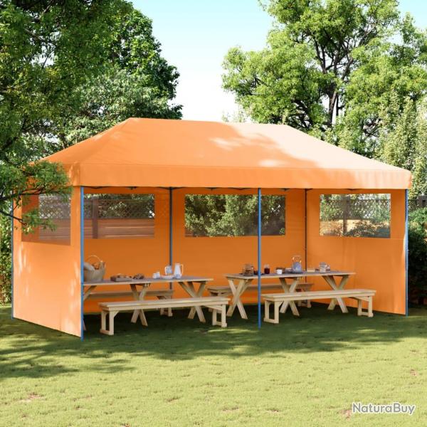Tente de rception pliable escamotable avec 3 parois latrales alsavelo