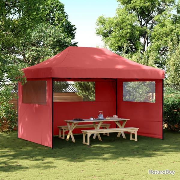 Tente de rception pliable escamotable avec 3 parois latrales alsavelo