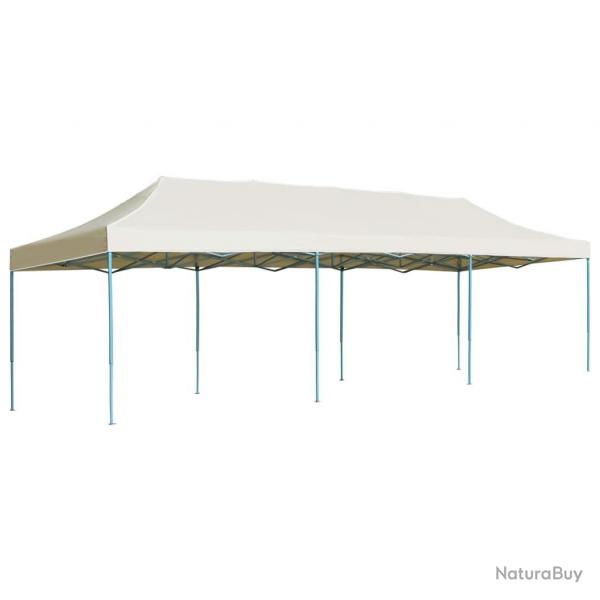 Tente de rception pliable escamotable 3x9 m crme alsavelo